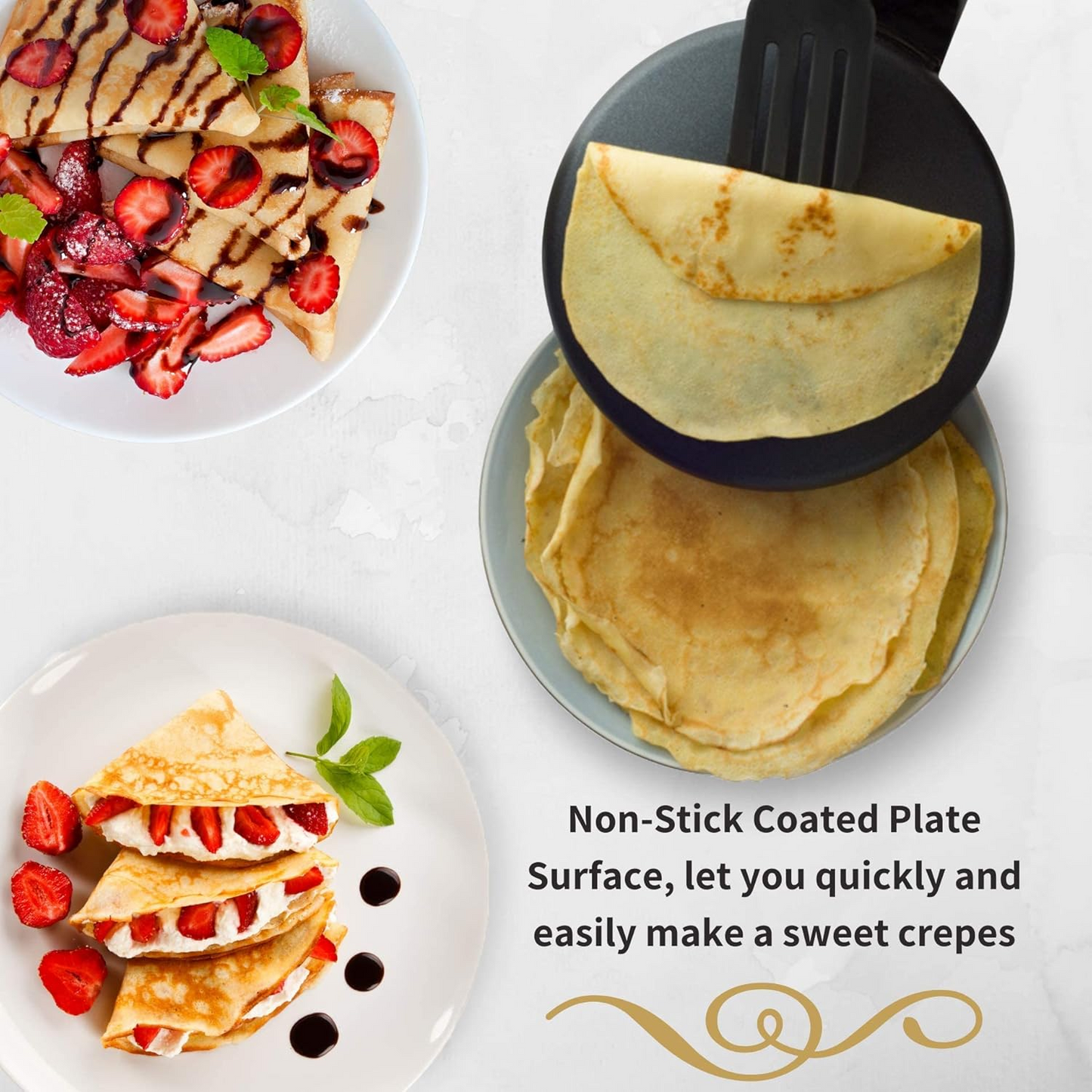 OEXCrepeMaster, máquina electrónica de crepas instantáneas