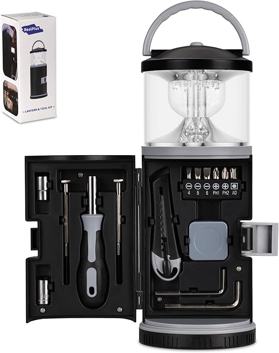 Lámpara Multifuncional con Kit de Herramientas Integrado