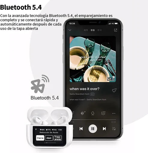OEX Audífonos con Pantalla Táctil