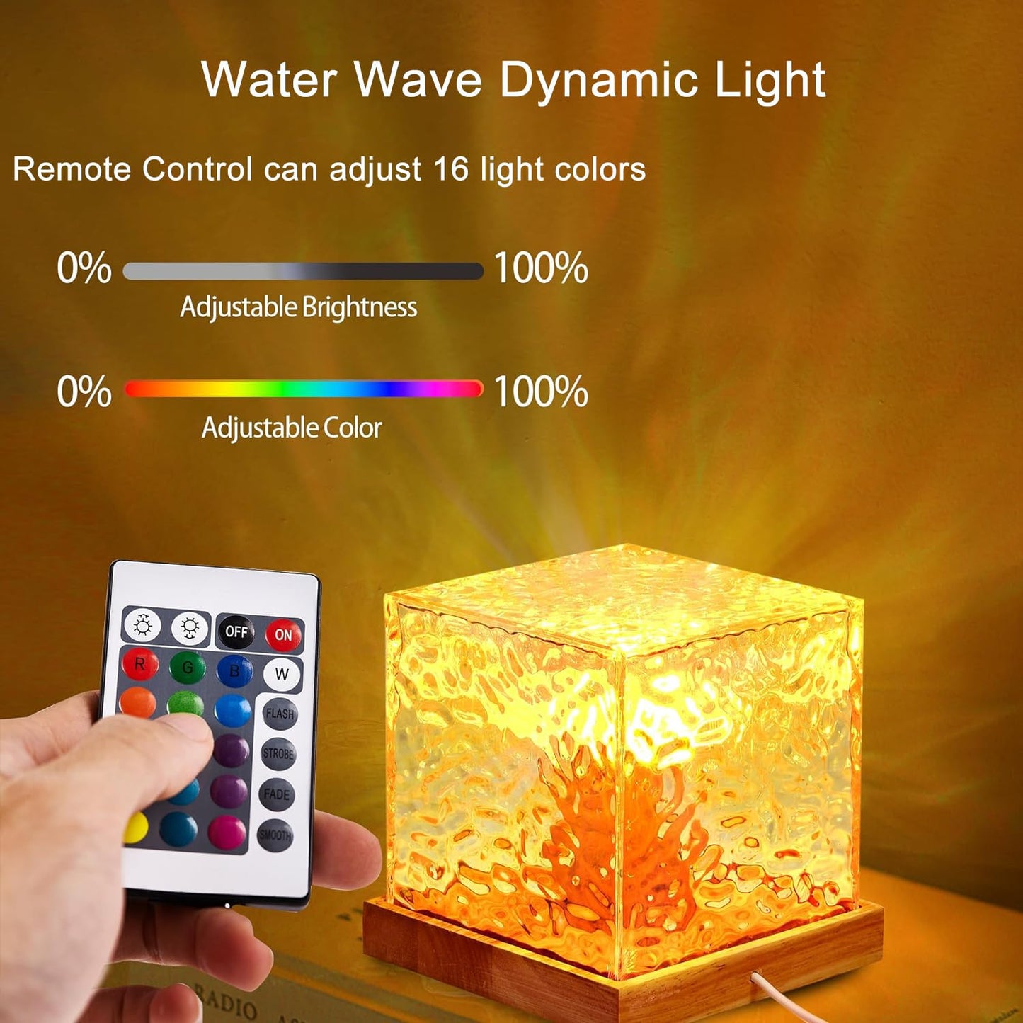 OEX Cubo Luminoso Multicolor con Efecto Aurora Boreal