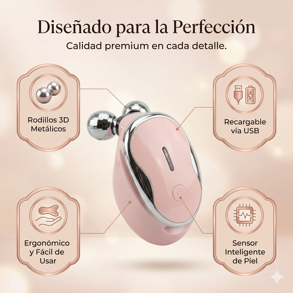 OEX Masajeador Facial de Microcorriente EMS