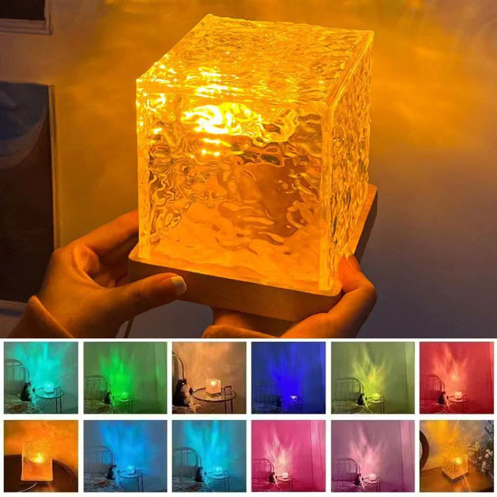 OEX Cubo Luminoso Multicolor con Efecto Aurora Boreal
