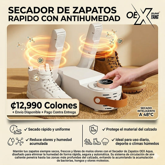 OEX SECADOR DE ZAPATOS RAPIDO CON ANTIHUMEDAD
