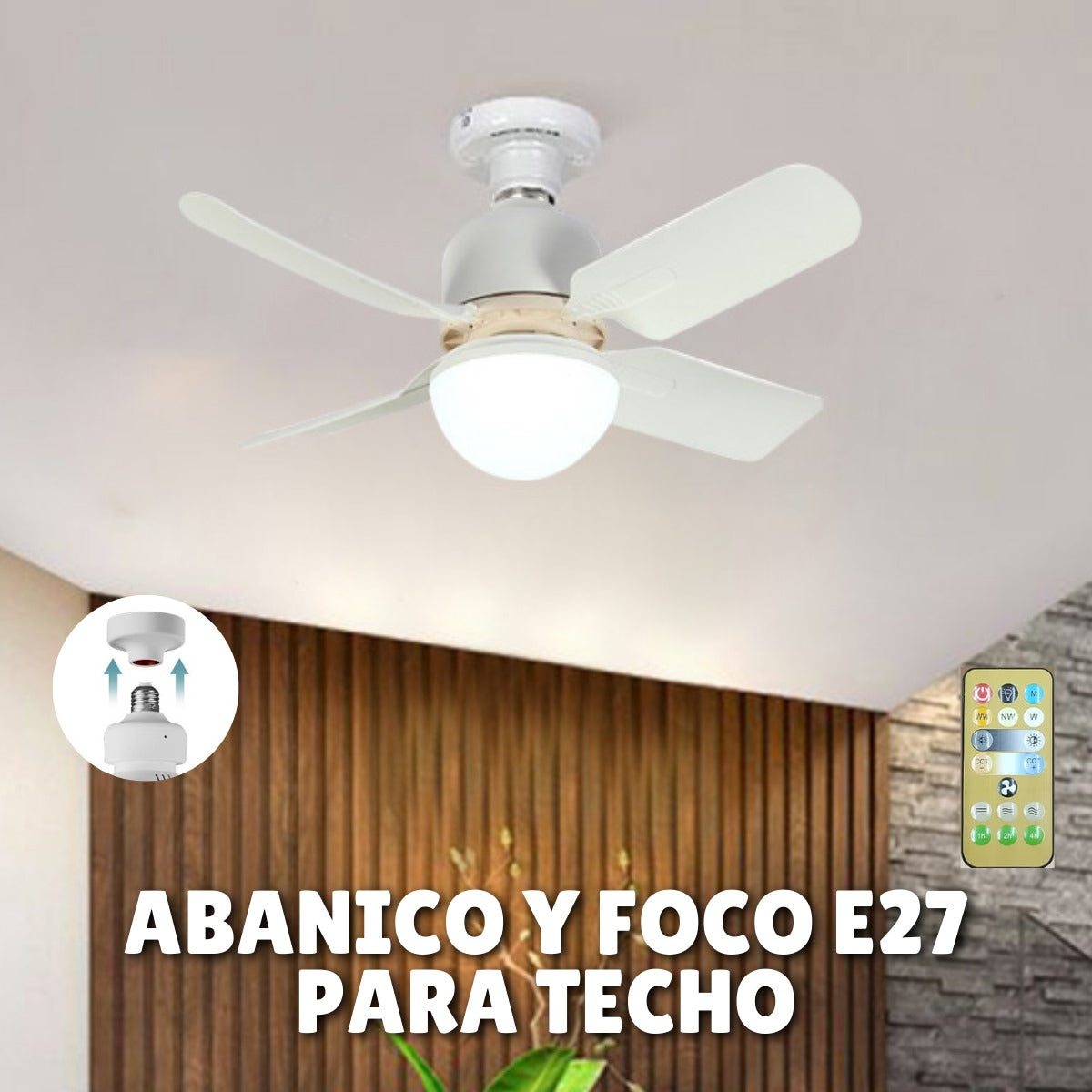 OEX VENTILADOR CON LUZ PARA TECHO