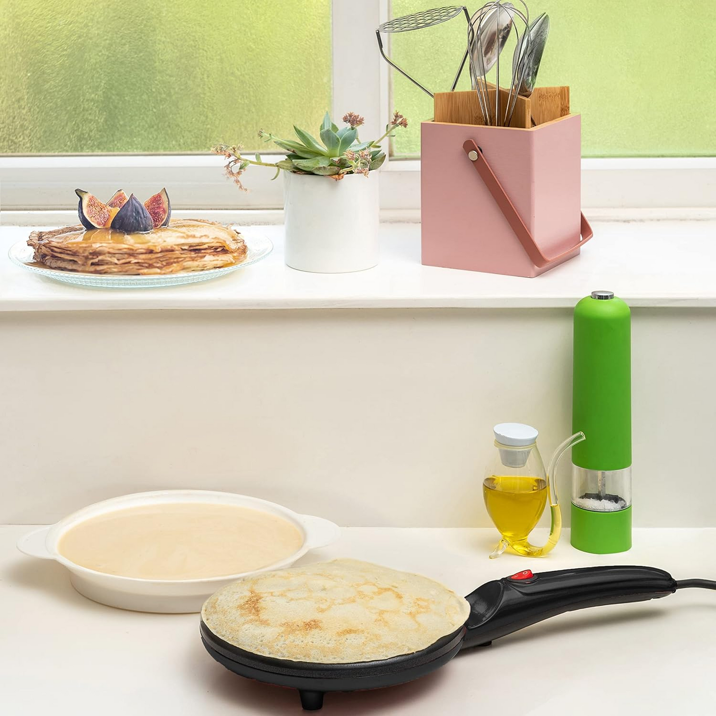 OEXCrepeMaster, máquina electrónica de crepas instantáneas